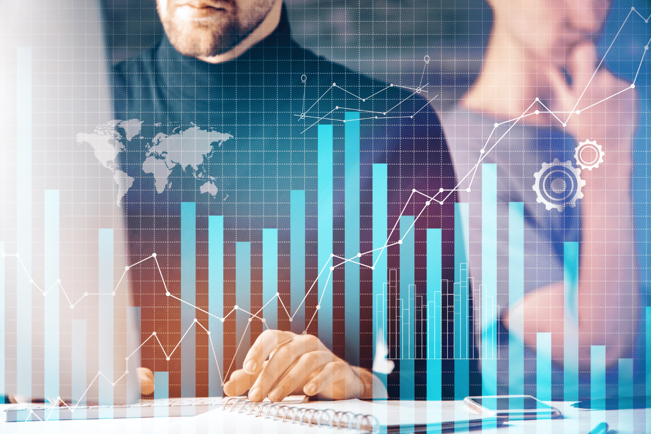 BPO employee analyzing metrics