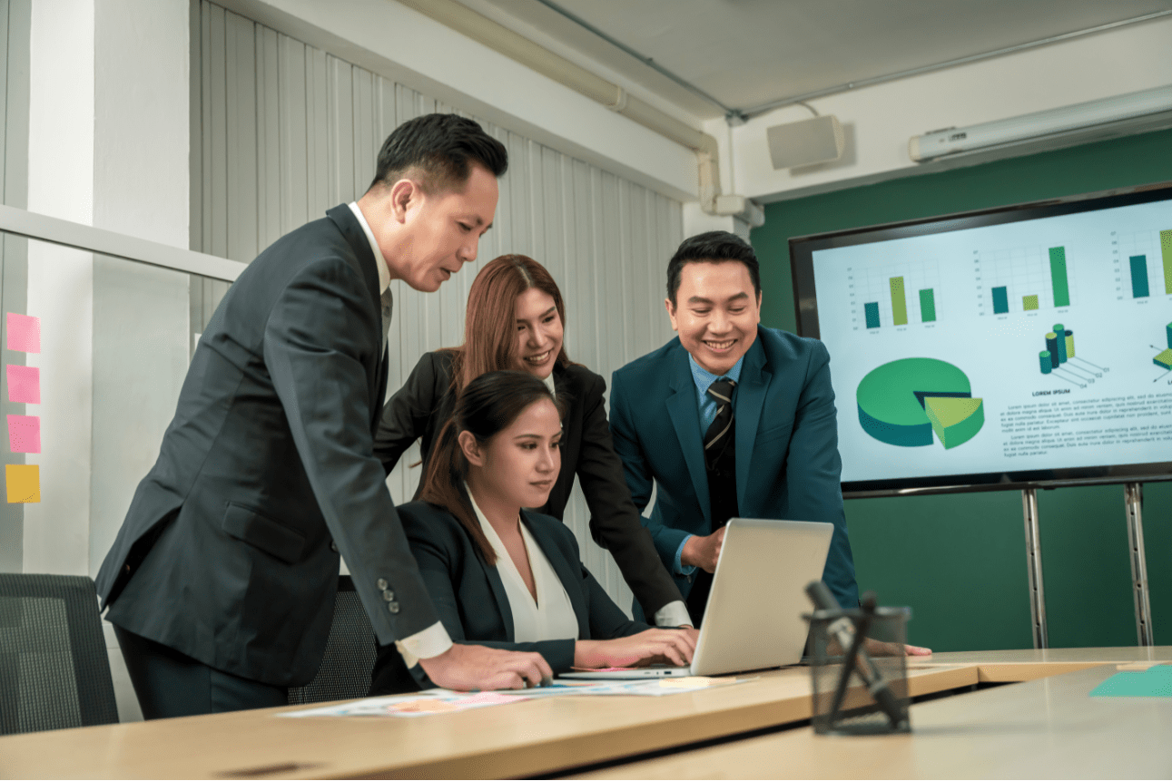 Finance department symbolizing collaboration and professional outsourcing support