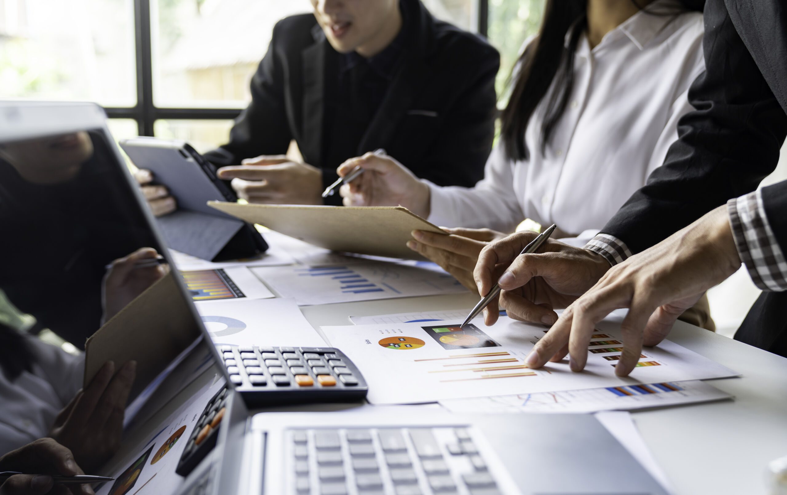 Team providing outsourced accounting services