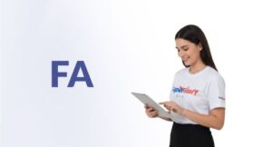 An outsourced accounting services executive woman is holding her tablet.