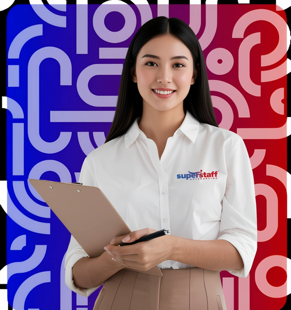 TAX2 An outsource tax preparation services professional is posing while looking away.