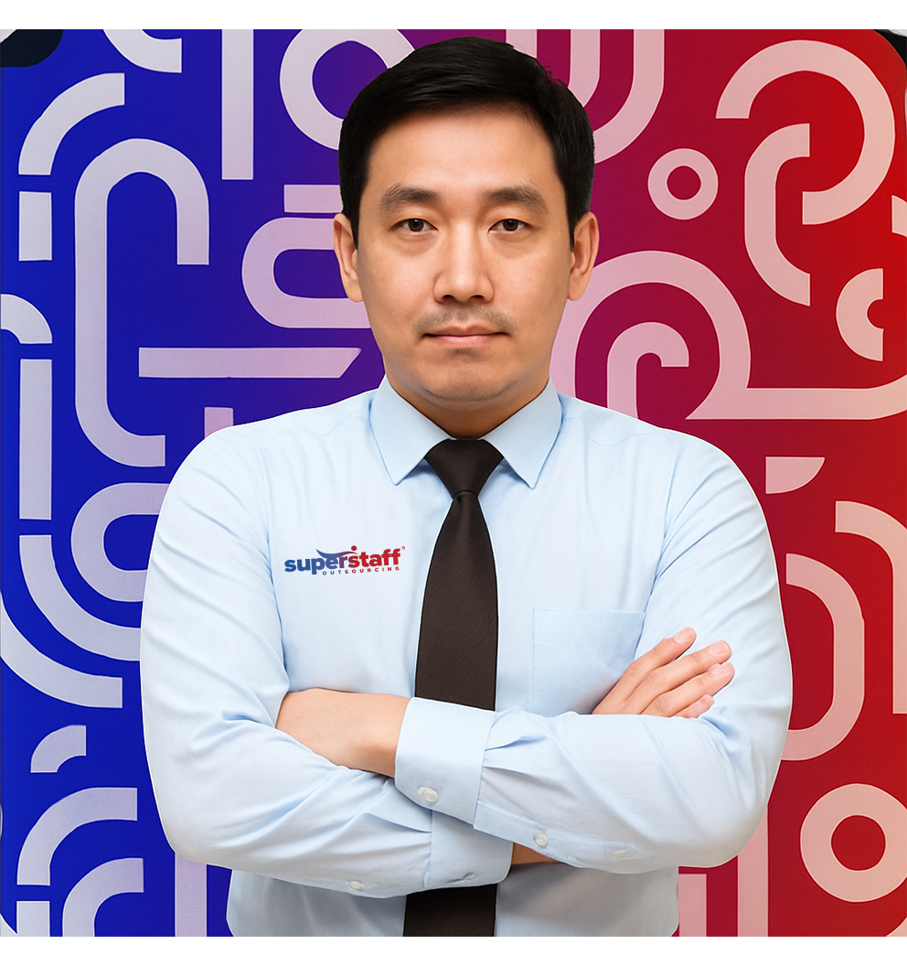 collect3 A collections specialist professional is crossing his arm for pose.